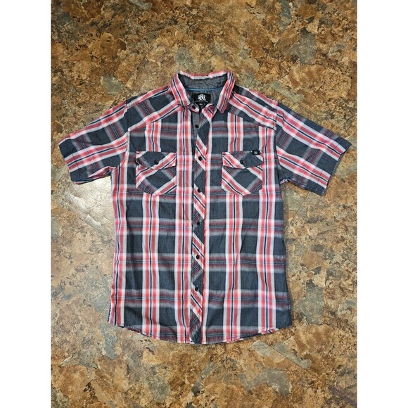 Rock & Republic Other - Rock & Republic button down red plaid shirt men’s Small W/ Pockets (A103)